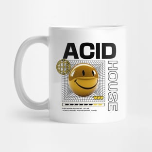 ACID HOUSE  - 3D Smiley (Yellow/Black) Mug